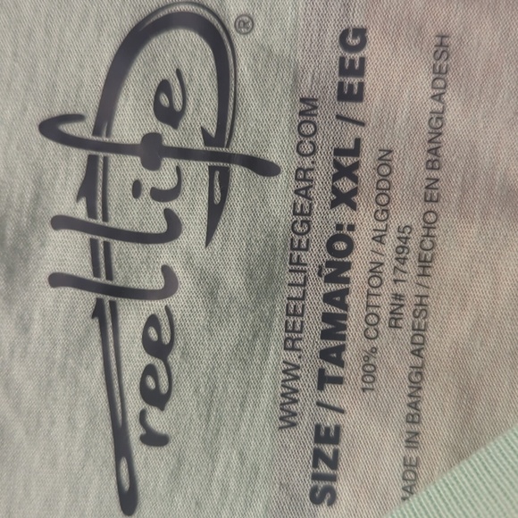 Reel Life Men's Ocean Wash Short Sleeve Tee Size XXL NWT MSRP $24.99 - Picture 5 of 5